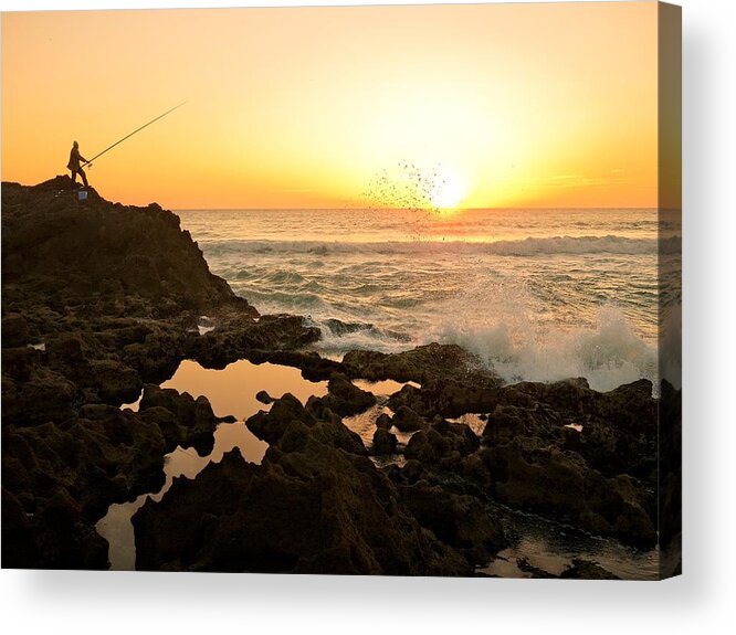 Scenics Acrylic Print featuring the photograph Gone Fishing... by Bernd Schunack
