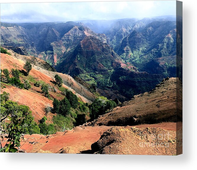 Grand Canyon Acrylic Print featuring the photograph Grand Canyon of Kauai by Joanne Grant