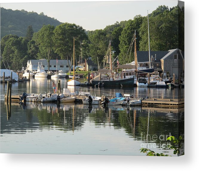 Ships Acrylic Print featuring the photograph Hamburg Cove Shipyard by B Rossitto