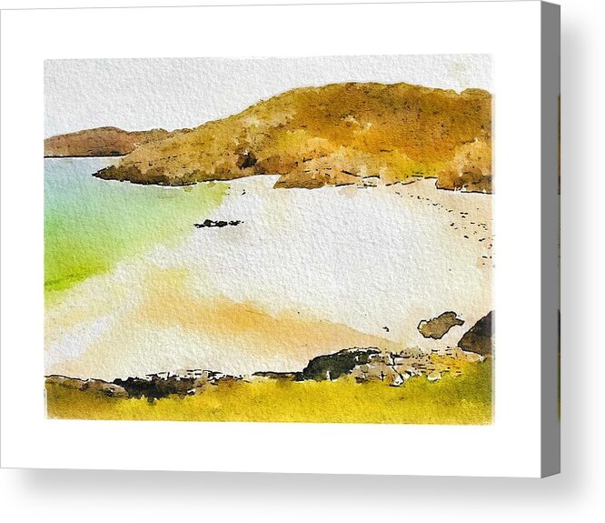 Scotland Acrylic Print featuring the digital art Highland Beach by John Mckenzie