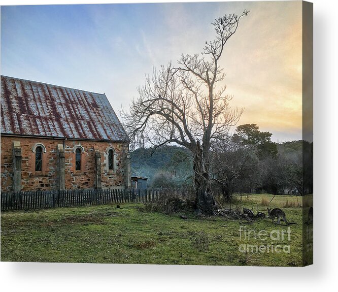 Church Acrylic Print featuring the photograph Hill End by Russell Brown