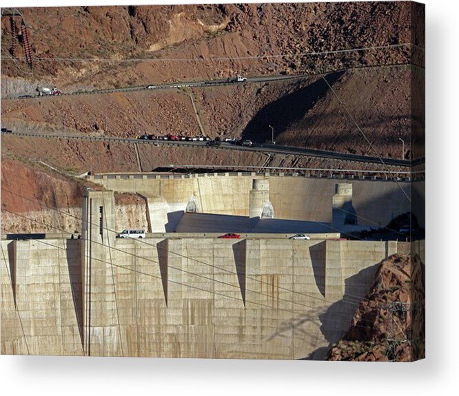 Hoover Acrylic Print featuring the photograph Hoover Dam by Carl Moore