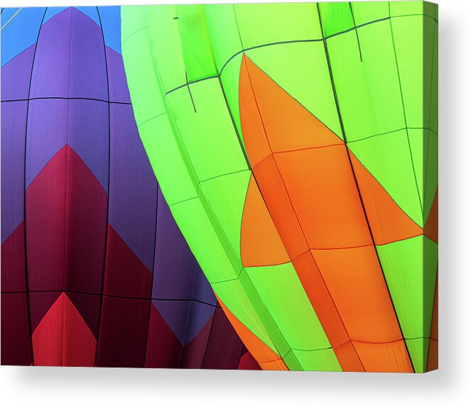 New Jersey Acrylic Print featuring the photograph Hot Air Balloons Up Close by Kristia Adams