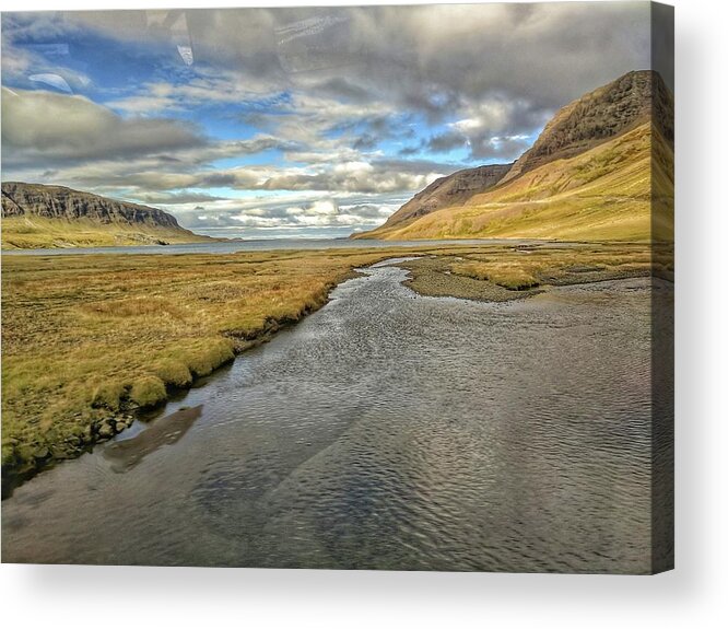 Iceland Acrylic Print featuring the photograph Iceland water and sky by Yvonne Jasinski