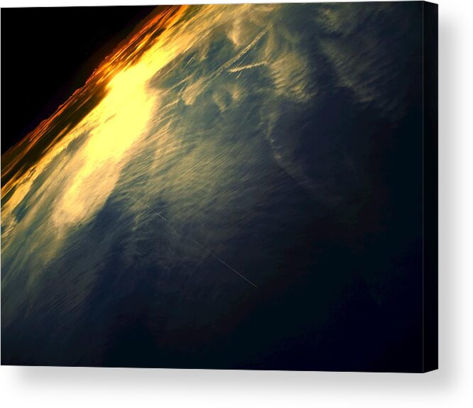 Night Acrylic Print featuring the photograph Into the Night by Dietmar Scherf