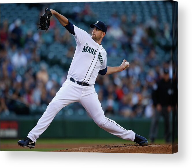 American League Baseball Acrylic Print featuring the photograph James Paxton by Otto Greule Jr