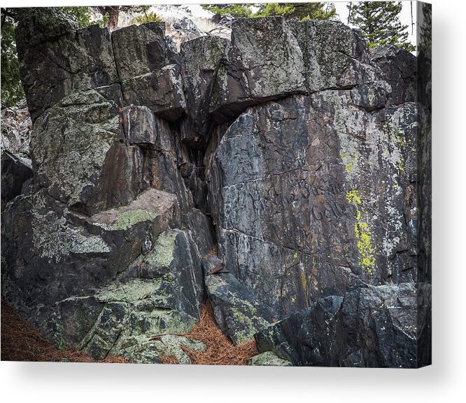 Big Acrylic Print featuring the photograph Large Rocks on Ten Mile Creek in Lewis and Clark County Montana by Dutch Bieber