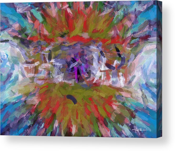 Modern Art Acrylic Print featuring the painting Leto Kirke by Trask Ferrero