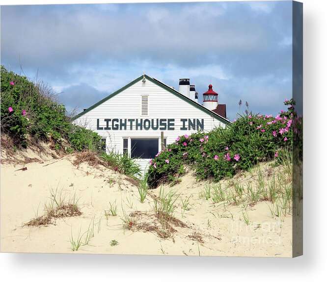 Lighthouse Inn Acrylic Print featuring the photograph Lighthouse Inn by Janice Drew