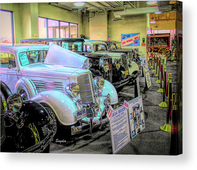 Car Acrylic Print featuring the photograph Mafia Staff Car 1934 Buick Full by Floyd Snyder