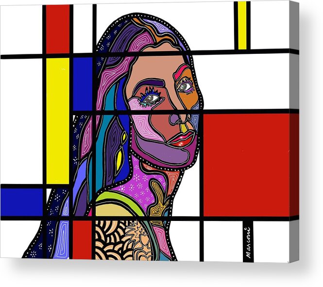 Marconiart Acrylic Print featuring the digital art Marconi-Drian #3 by Marconi Calindas
