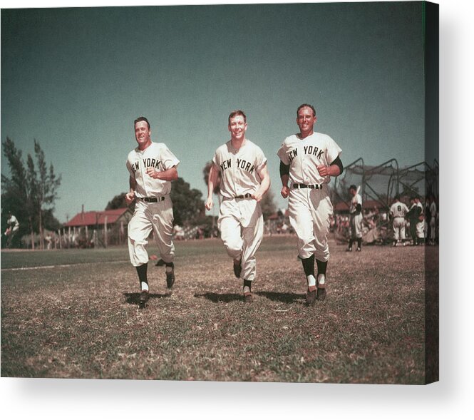 American League Baseball Acrylic Print featuring the photograph Mickey Mantle by Hulton Archive