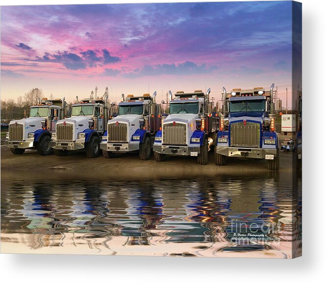 Big Rigs Acrylic Print featuring the photograph Minto Trucks by Randy Harris