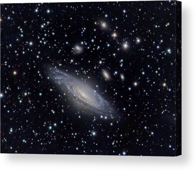 Space Acrylic Print featuring the photograph NGC 7331 -- The Deer Lick Group by Alan Vance Ley