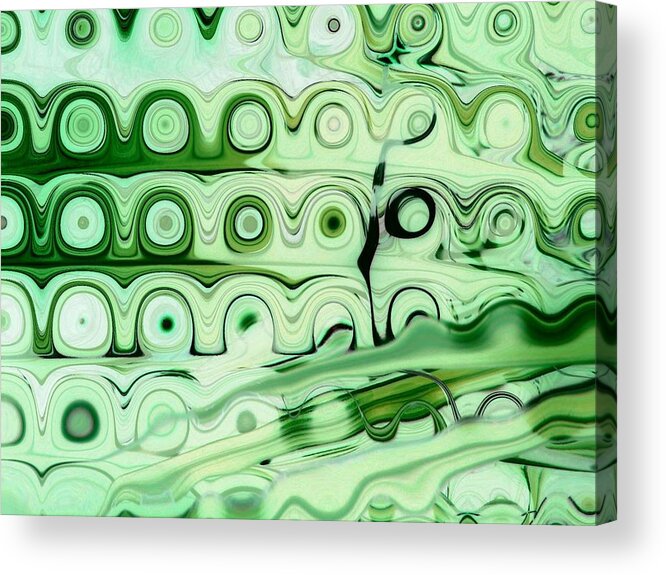 Green Acrylic Print featuring the digital art No Escape From Wonder by Andy Rhodes