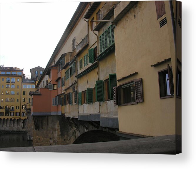 Ponte Vecchio Acrylic Print featuring the photograph Ponte Vecchio by Regina Muscarella