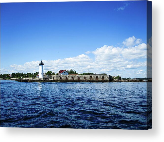 Lighthouse Acrylic Print featuring the photograph Portsmouth Harbor Lighthouse #1 by Deb Bryce