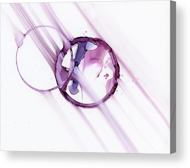 Alcohol Acrylic Print featuring the painting Proximity by KC Pollak