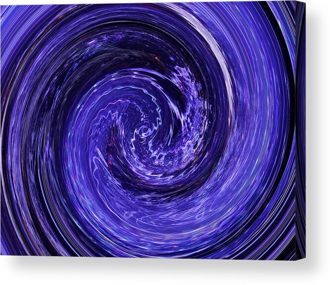 Purple Acrylic Print featuring the photograph Purple Vortex by Dietmar Scherf