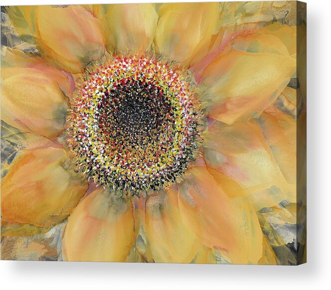 Flower Acrylic Print featuring the painting Radiance by Kimberly Deene Langlois