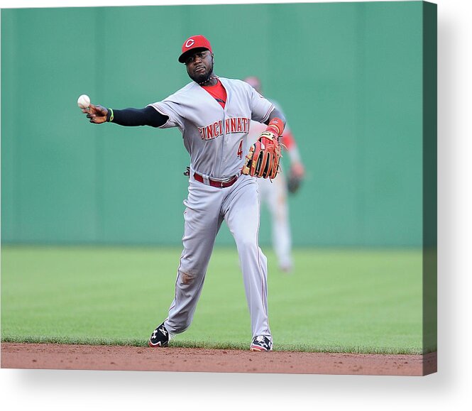 Pnc Park Acrylic Print featuring the photograph Red Phillips by Joe Sargent