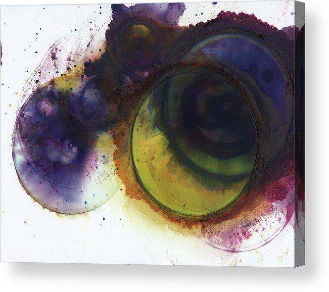 Abstract Acrylic Print featuring the painting Refuse by Christy Sawyer