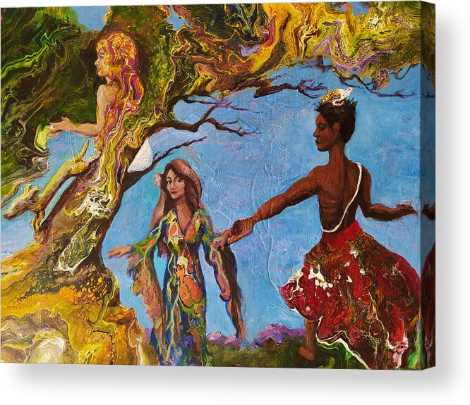 Dance Acrylic Print featuring the painting Rhthym of Life by Sylvia Brallier