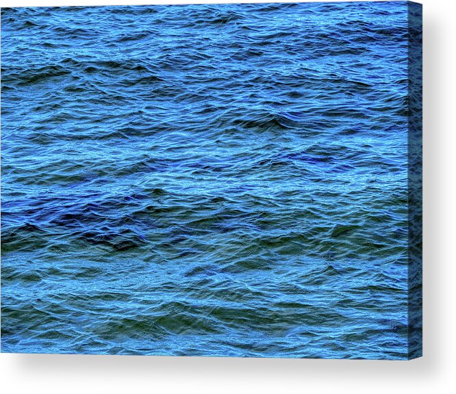River Acrylic Print featuring the digital art River Ripples by Deb Bryce