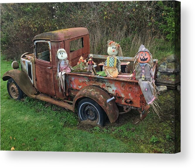 Pickup Acrylic Print featuring the photograph Roadside Attraction by Jerry Abbott