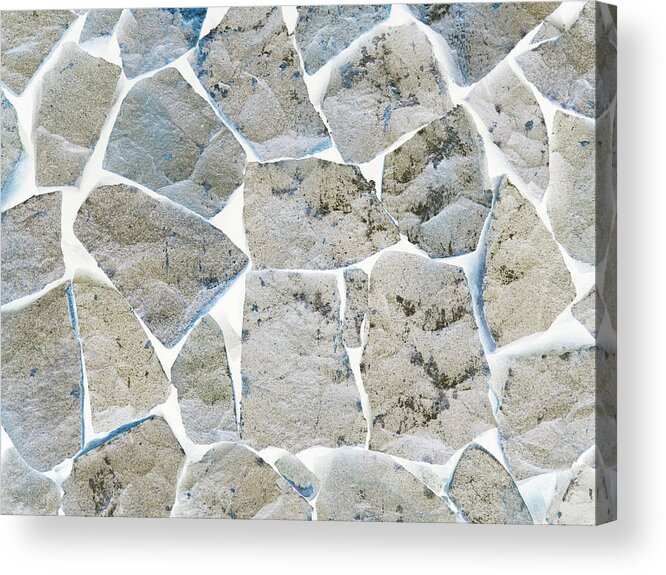 Camaya Coast Acrylic Print featuring the digital art Rock Wall Reversed by David Desautel