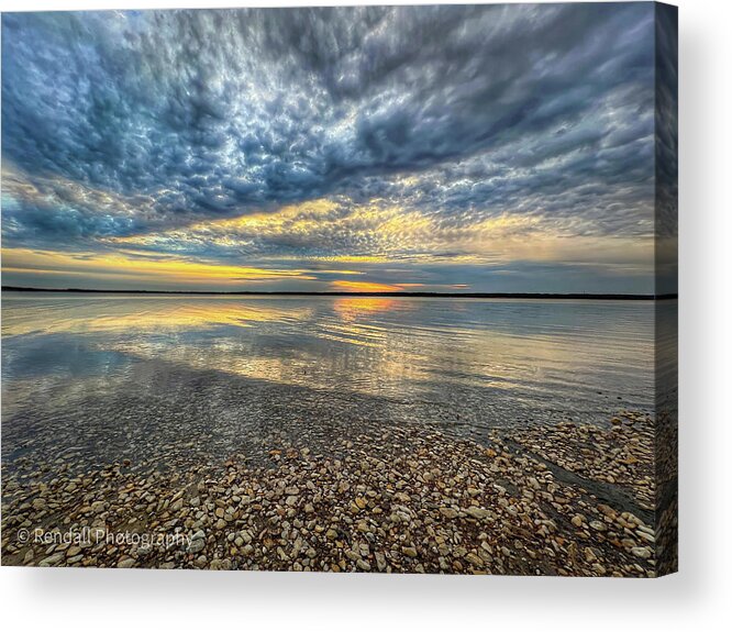 Texas Acrylic Print featuring the photograph Rocky Beach Sunset by Pam Rendall