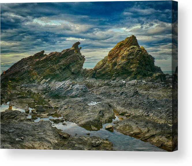 Rocky Acrylic Print featuring the photograph Rocky Coastline Of Tam Hai Island II by Robert Bociaga