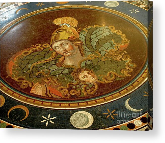 Italy Acrylic Print featuring the photograph Roman Tile02 by Mary Kobet