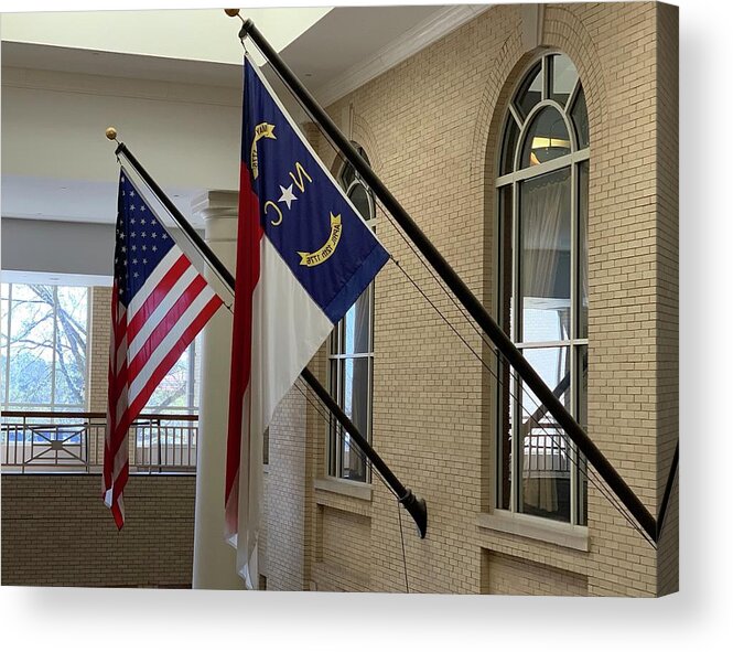 Flag Acrylic Print featuring the photograph Salute by Lee Darnell