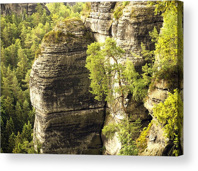 Outdoors Acrylic Print featuring the photograph Sandstone Mountains by Bernd Schunack
