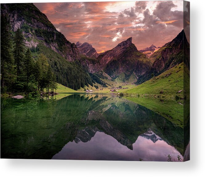 Appenzell Acrylic Print featuring the photograph SeeAlpSee by Serge Ramelli