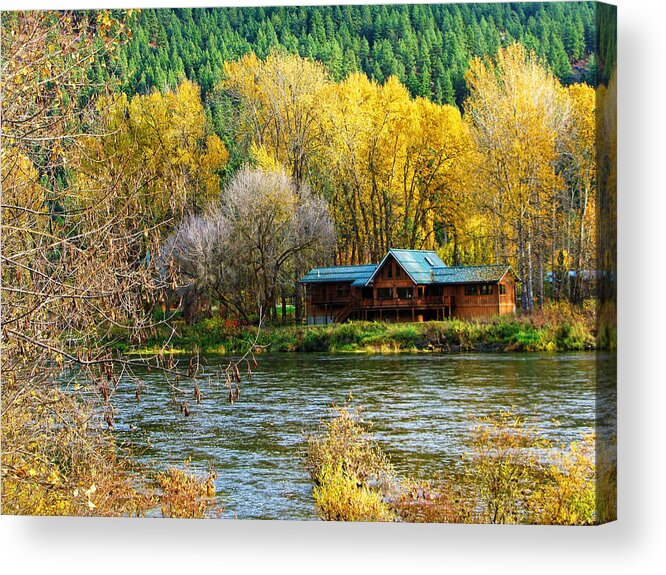 Cabin Acrylic Print featuring the photograph Serenity by Segura Shaw Photography