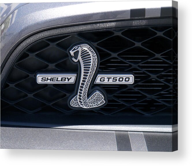 Ford Acrylic Print featuring the photograph Shelby G T 500 by Mike McGlothlen