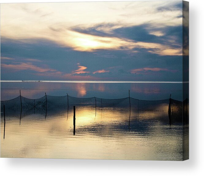 Asia Acrylic Print featuring the photograph Shimmering Dawn by David Desautel