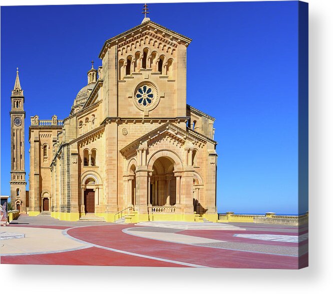 Basilica Acrylic Print featuring the photograph Shrine of the Blessed Virgin of Ta Pinu by Roy Pedersen