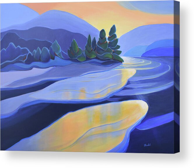 Group Of Seven Acrylic Print featuring the painting Spring Thaw by Barbel Smith