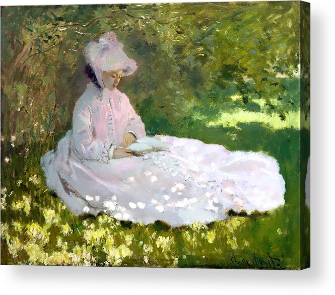 Springtime Acrylic Print featuring the painting Springtime by Long Shot