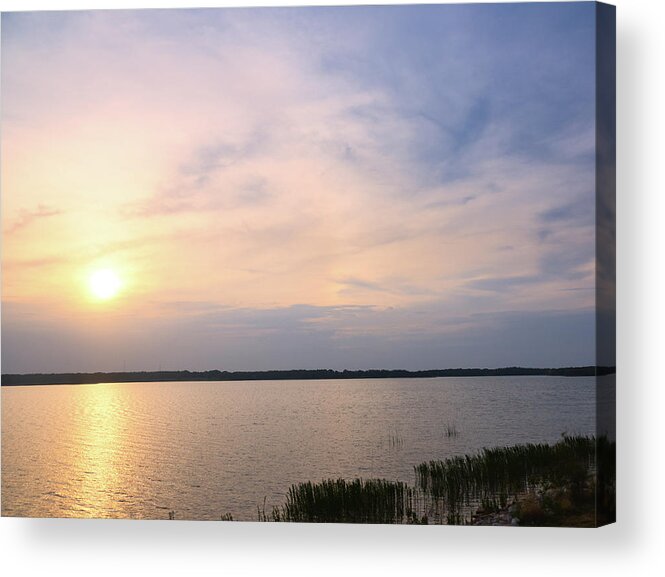 Lake Acrylic Print featuring the photograph Sunrise At Lake Murray 2 by Andrea Anderegg