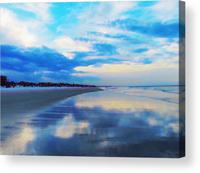 Florida Acrylic Print featuring the photograph Sunset At Crescent Beach by Rod Whyte