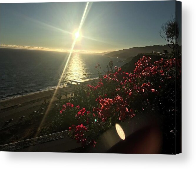 Photography Acrylic Print featuring the photograph Sunset In Malibu by Lisa White