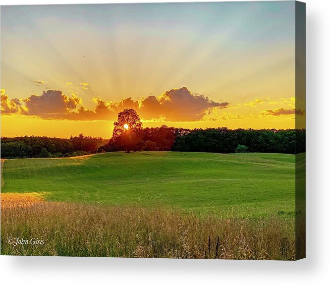  Acrylic Print featuring the photograph Sunset by John Gisis