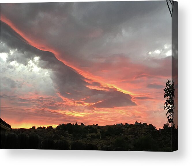 Spectacular Sunset Acrylic Print featuring the photograph Temecula Sunset by Roxy Rich