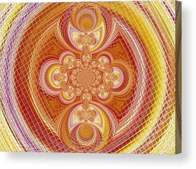 Spin Acrylic Print featuring the digital art The Features Of Awareness by Andy Rhodes