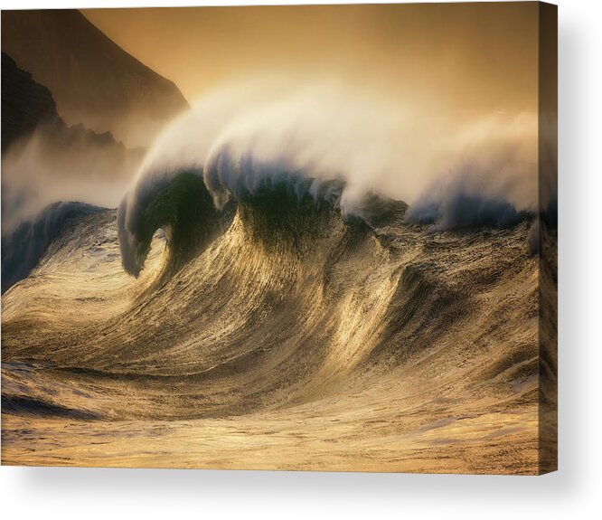 Wave Acrylic Print featuring the photograph The Fury by Mikel Martinez de Osaba