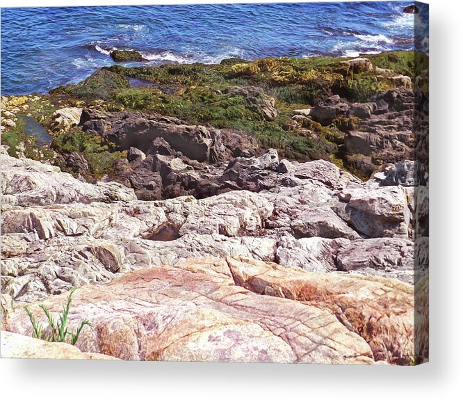 Acadia National Park Acrylic Print featuring the photograph The Many Layers, Acadia National Park, Maine by Lise Winne